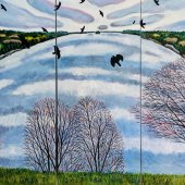 Crows Over Great Salt Bay - $16,000.00